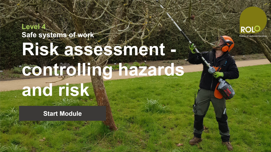 Risk assessment - controlling hazards and risks