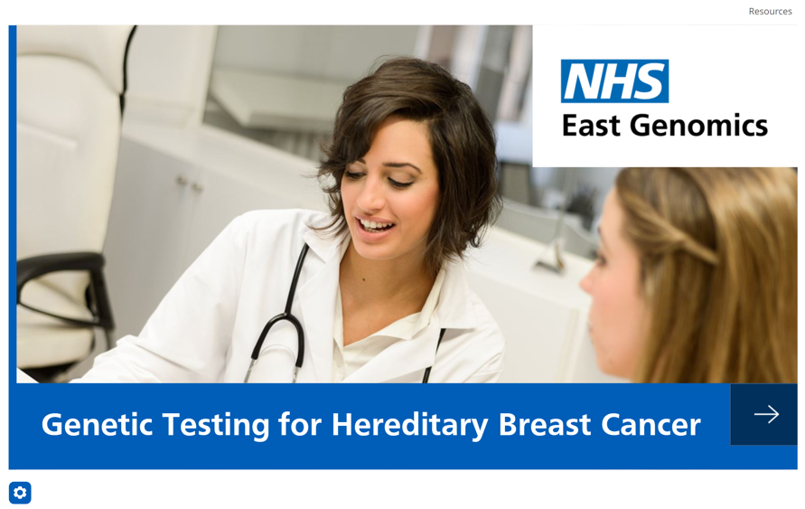 East NHS Genomic Laboratory Hub - genetic testing for hereditary breast cancer